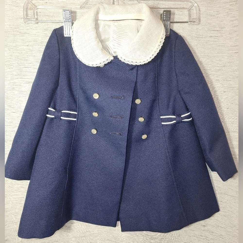 Vintage Cute Togs Pea Coat 2t Made USA